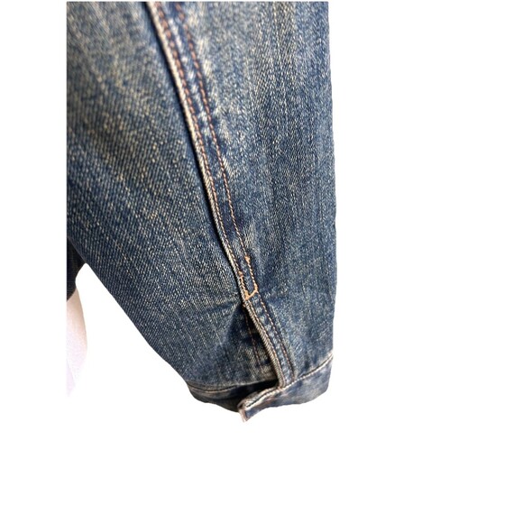 Gap Denim Jean Jacket Sherpa Lined Women’s XSmall Button Front Short Jacket - Picture 4 of 6